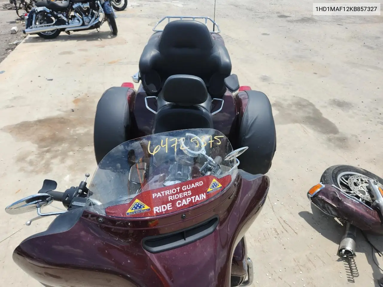 2019 Harley-Davidson Flhtcutg VIN: 1HD1MAF12KB857327 Lot: 64725375