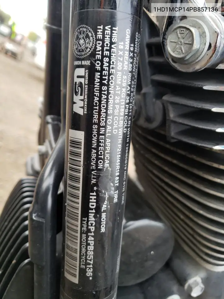 2023 Harley-Davidson Flrt VIN: 1HD1MCP14PB857136 Lot: 71776674