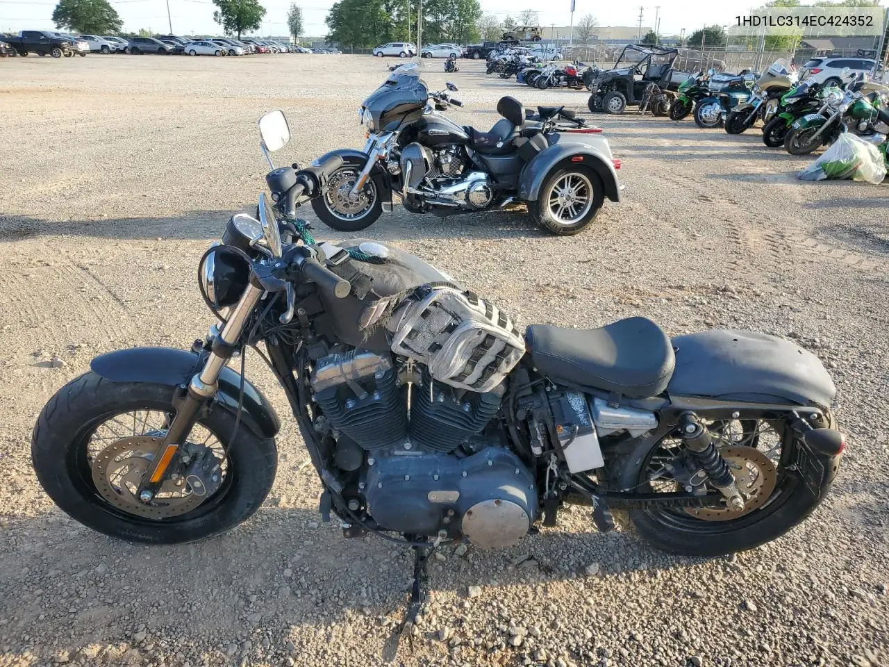 2014 Harley-Davidson Xl1200 Forty-Eight VIN: 1HD1LC314EC424352 Lot: 53123735