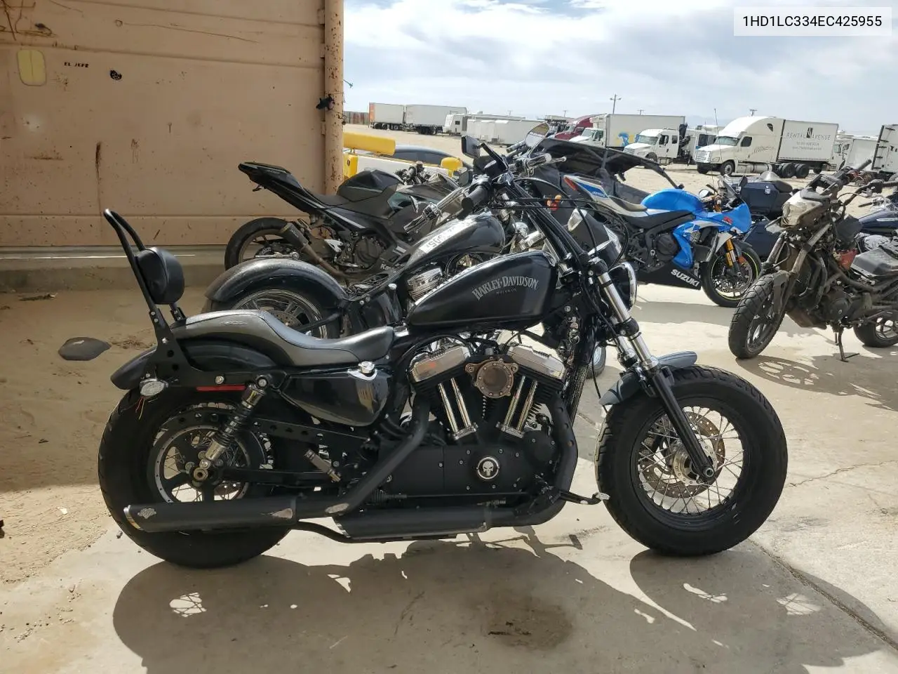 2014 Harley-Davidson Xl1200 Forty-Eight VIN: 1HD1LC334EC425955 Lot: 57132845