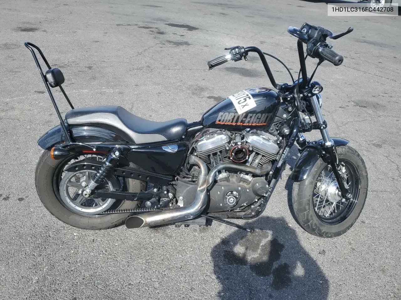 2015 Harley-Davidson Xl1200 Forty-Eight VIN: 1HD1LC316FC442708 Lot: 52629175