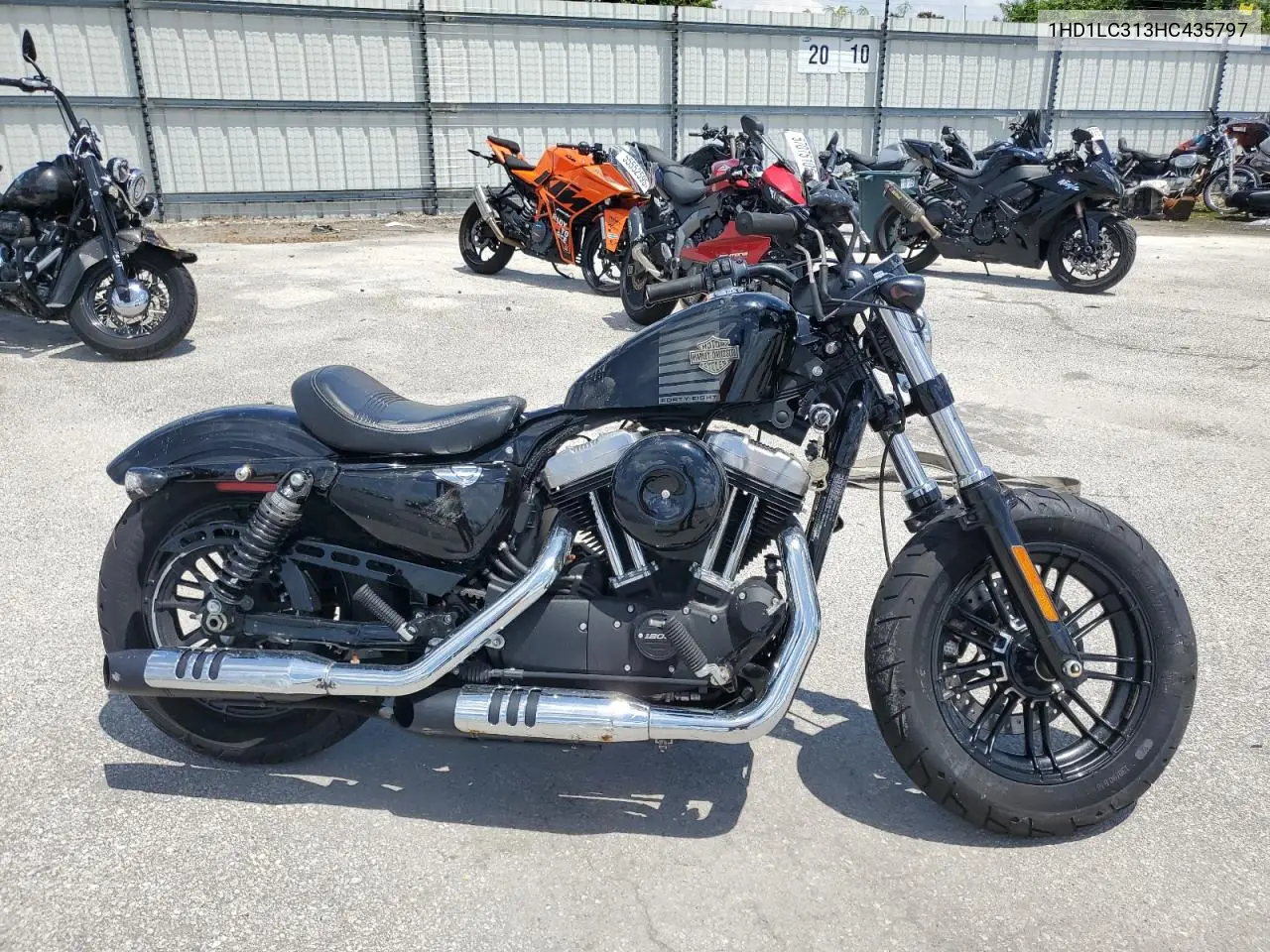 2017 Harley-Davidson Xl1200 Forty-Eight VIN: 1HD1LC313HC435797 Lot: 60486155