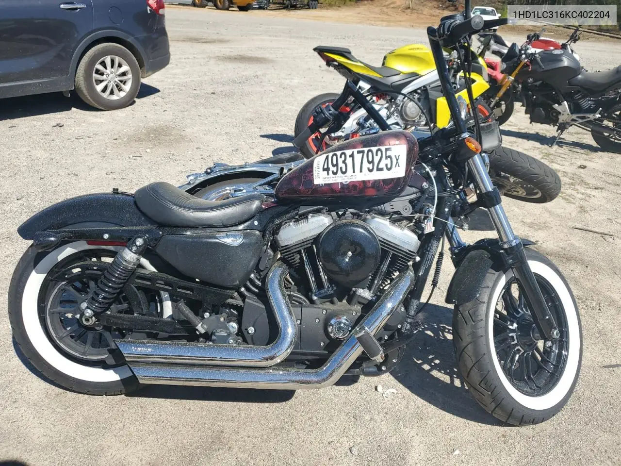 2019 Harley-Davidson Xl1200 X VIN: 1HD1LC316KC402204 Lot: 49317925