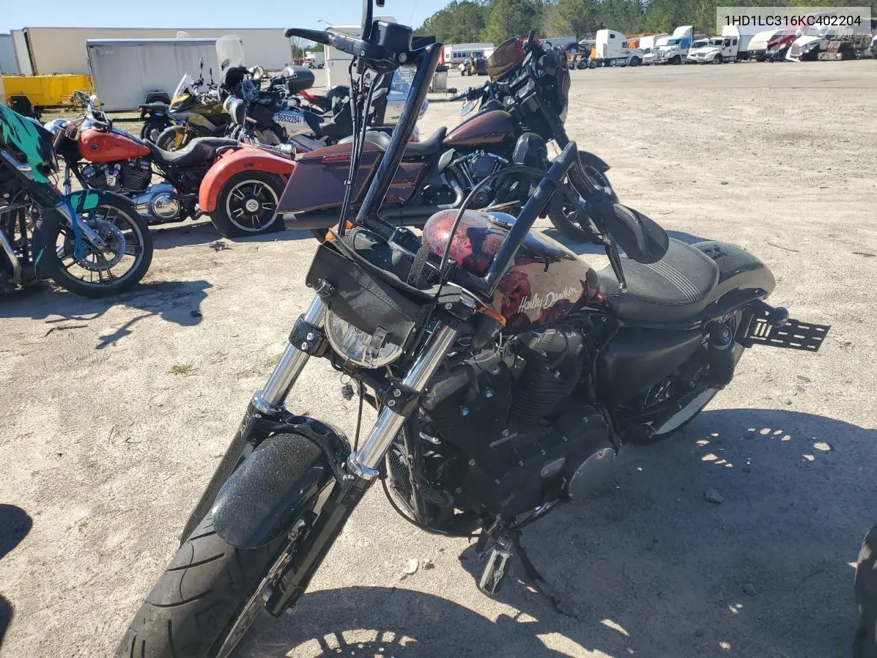 2019 Harley-Davidson Xl1200 X VIN: 1HD1LC316KC402204 Lot: 49317925