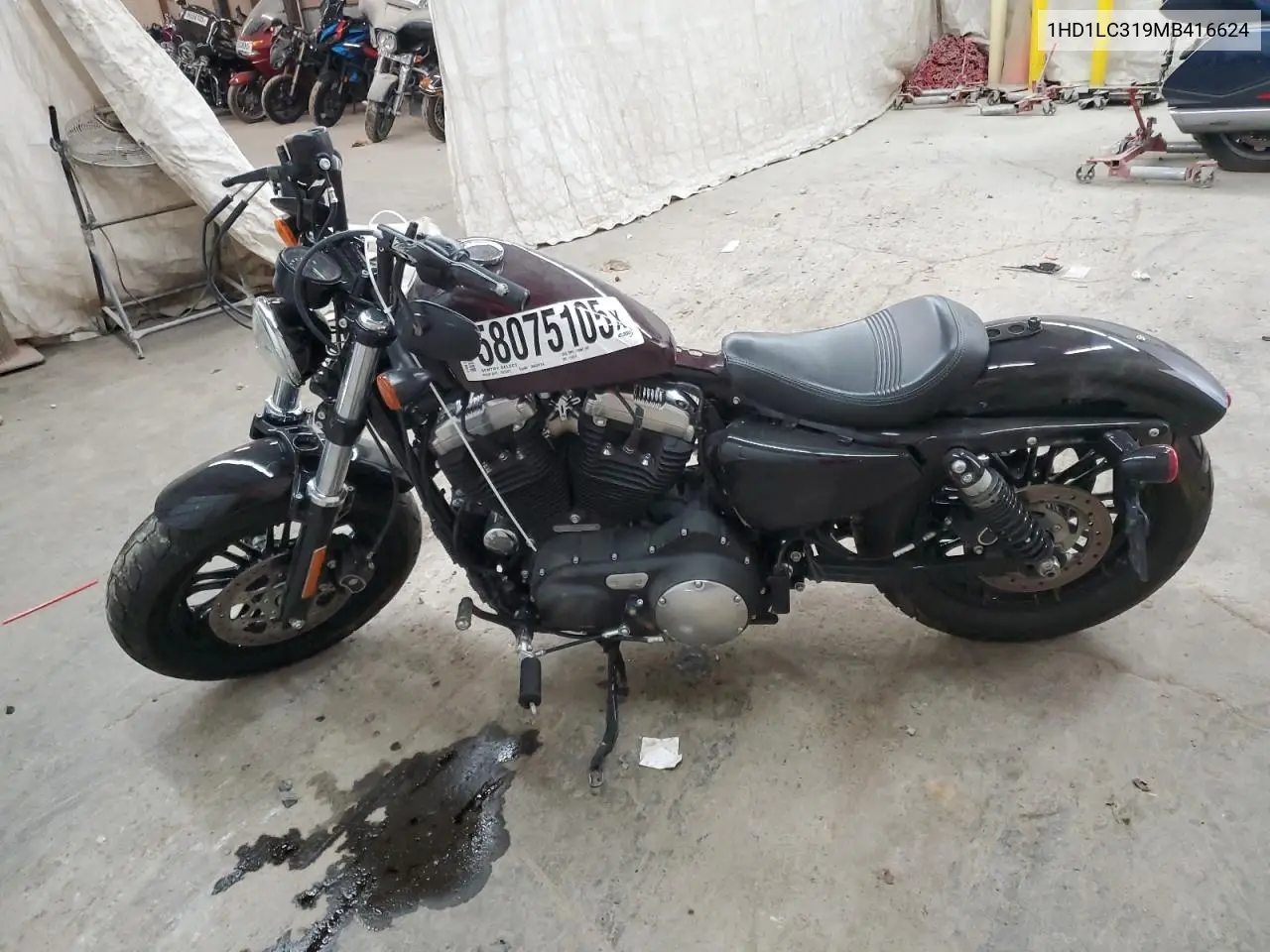 2021 Harley-Davidson Xl1200 X VIN: 1HD1LC319MB416624 Lot: 58075105