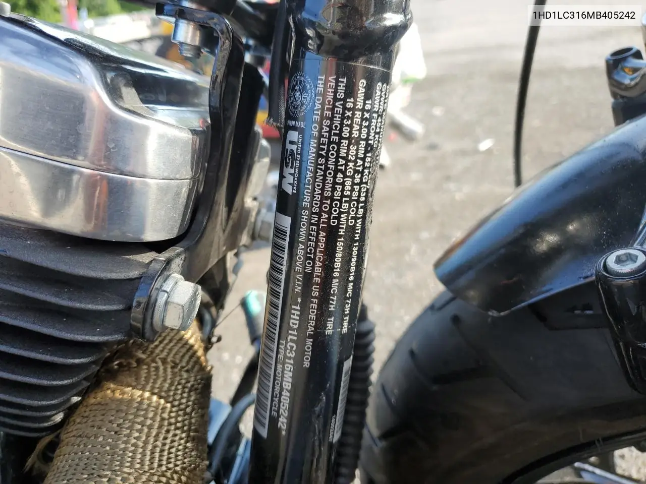 2021 Harley-Davidson Xl1200 X VIN: 1HD1LC316MB405242 Lot: 63802745