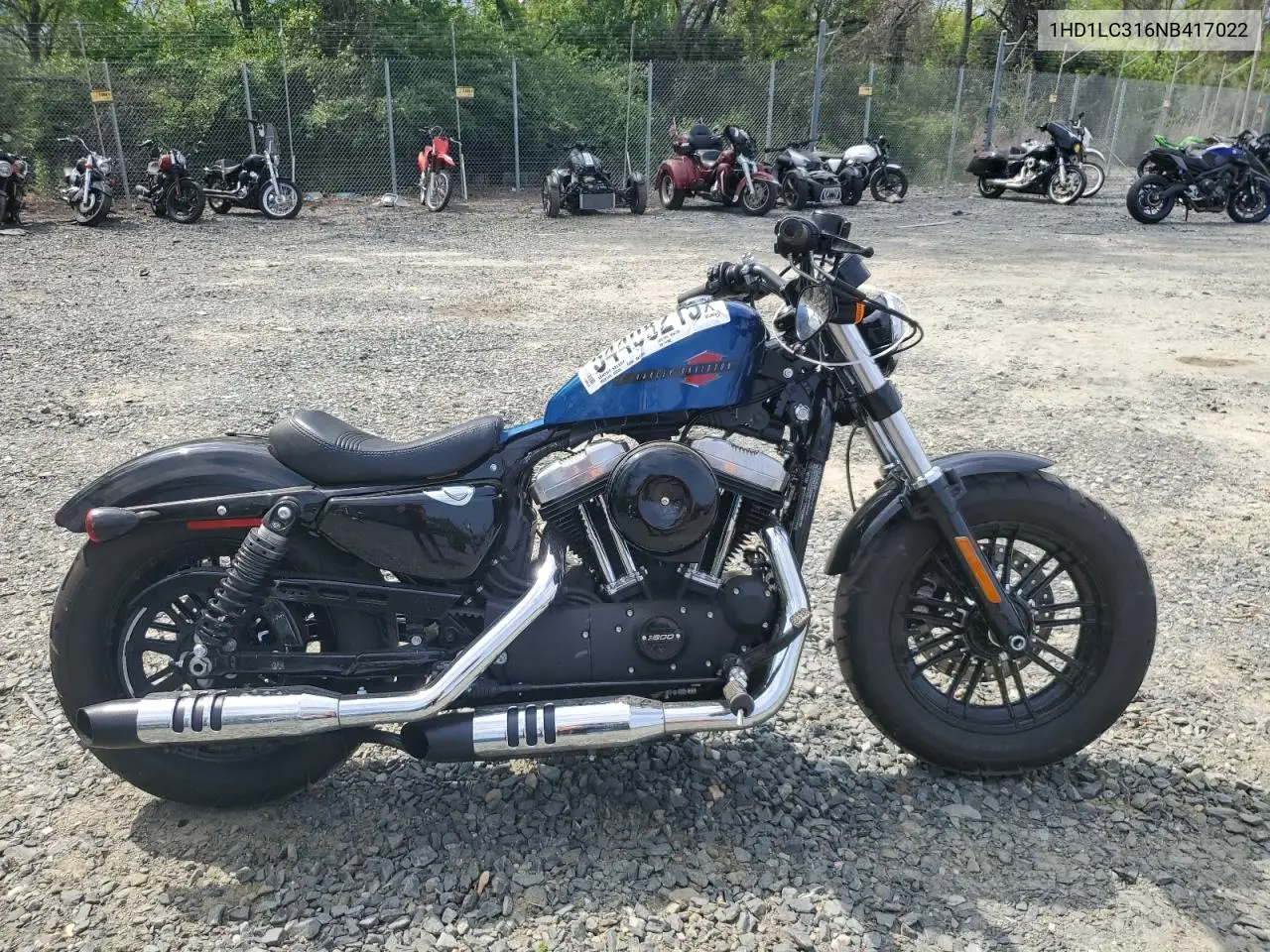 2022 Harley-Davidson Xl1200 X VIN: 1HD1LC316NB417022 Lot: 54408215