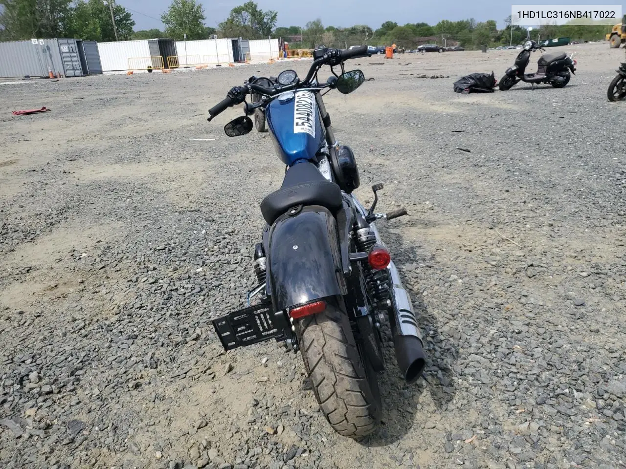 2022 Harley-Davidson Xl1200 X VIN: 1HD1LC316NB417022 Lot: 54408215