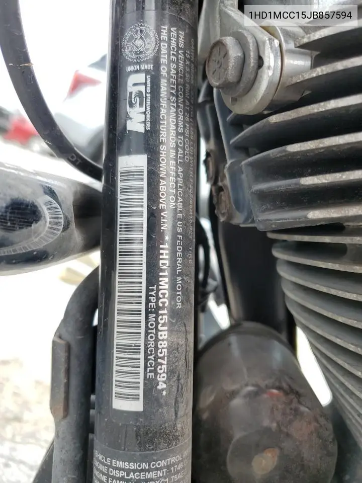 2018 Harley-Davidson Flrt Free Wheeler VIN: 1HD1MCC15JB857594 Lot: 65069135