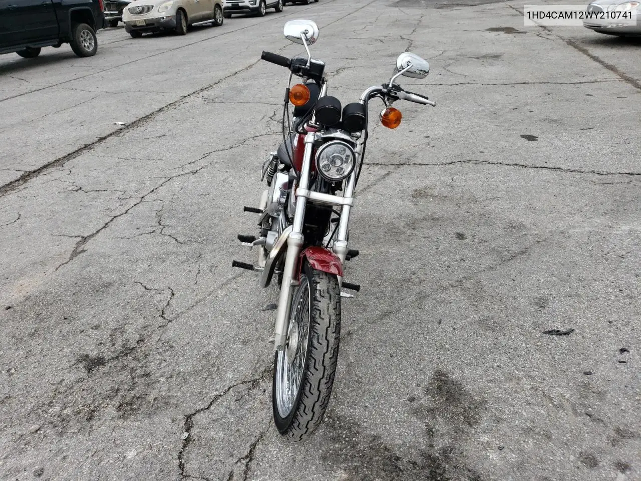 1998 Harley-Davidson Xl883 VIN: 1HD4CAM12WY210741 Lot: 59125145