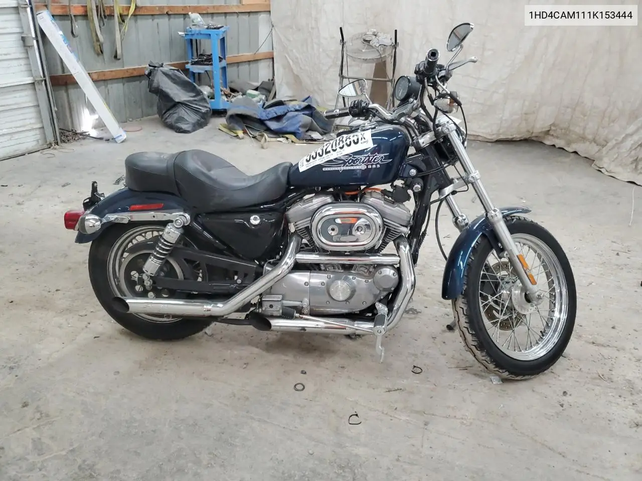 2001 Harley-Davidson Xl883 VIN: 1HD4CAM111K153444 Lot: 53320885
