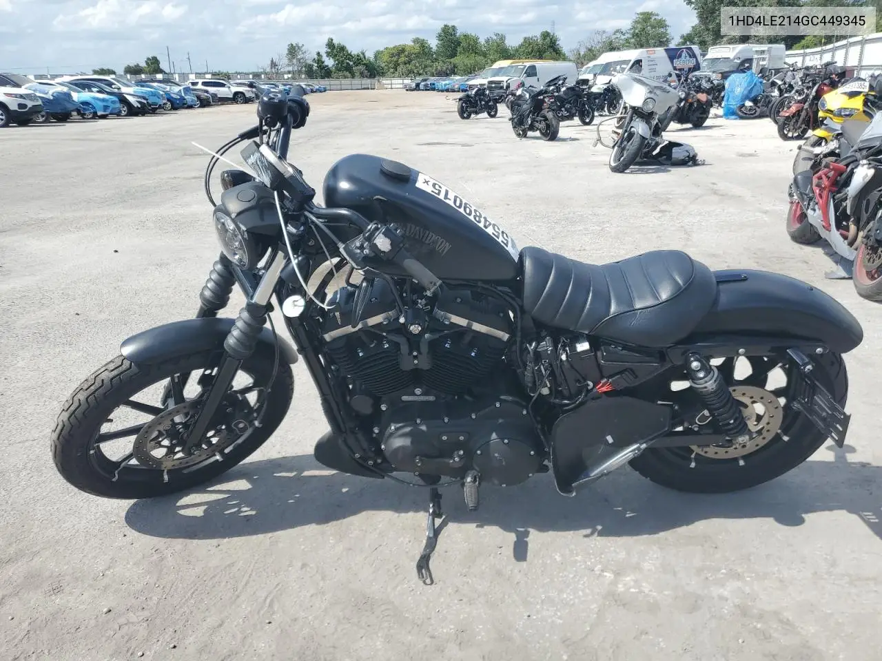 2016 Harley-Davidson Xl883 Iron 883 VIN: 1HD4LE214GC449345 Lot: 55489015