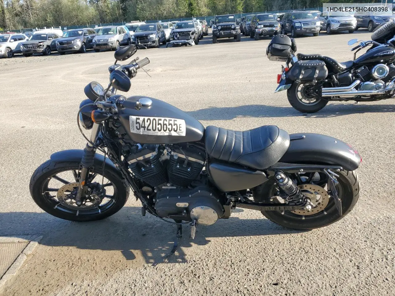 2017 Harley-Davidson Xl883 Iron 883 VIN: 1HD4LE215HC408398 Lot: 54205655