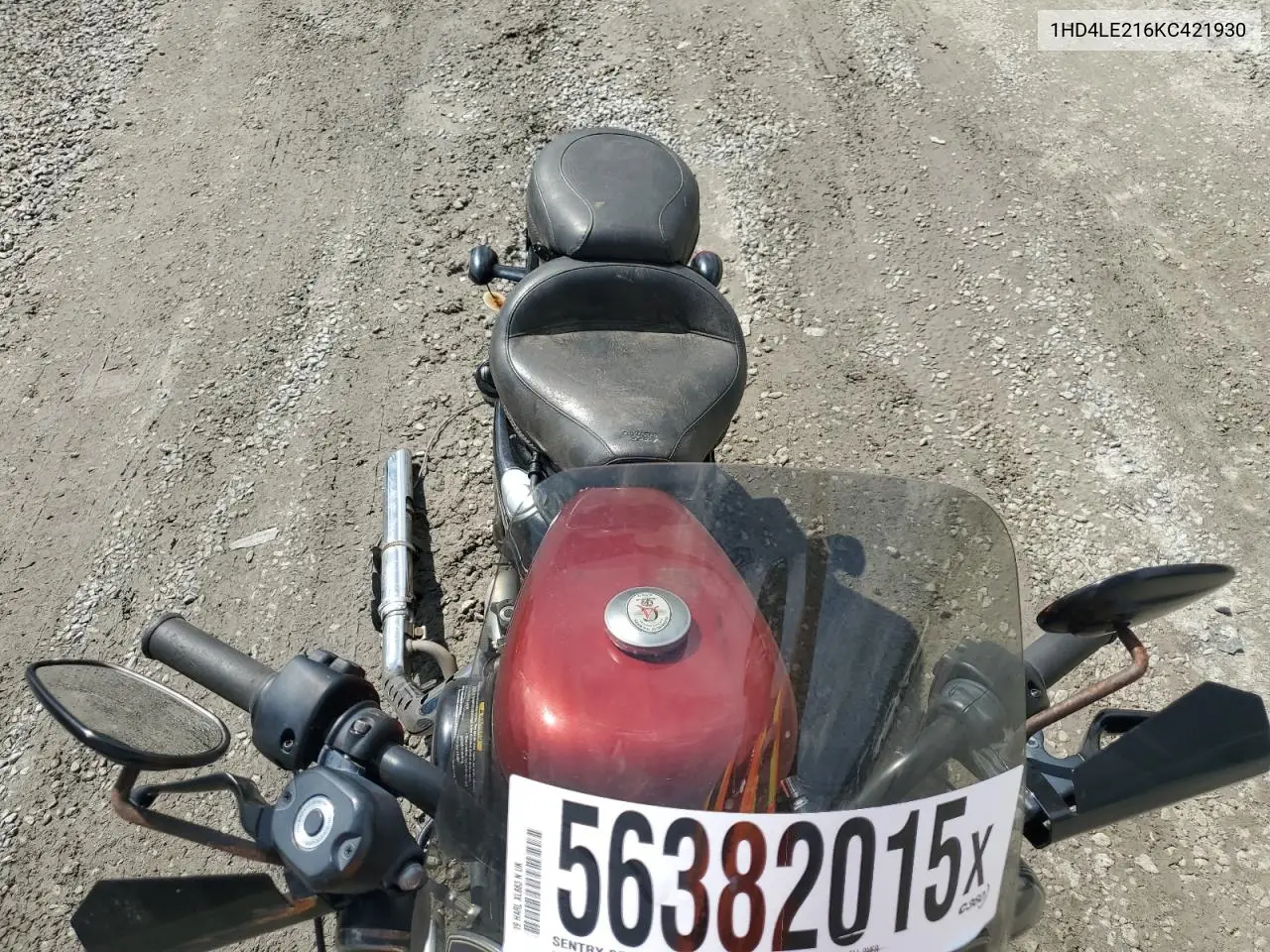 2019 Harley-Davidson Xl883 N VIN: 1HD4LE216KC421930 Lot: 56382015