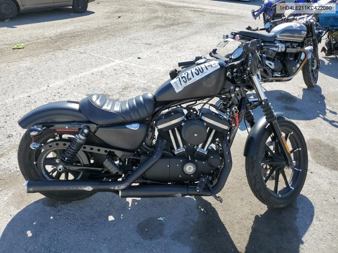 2019 Harley-Davidson Xl883 N VIN: 1HD4LE211KC422080 Lot: 75273014