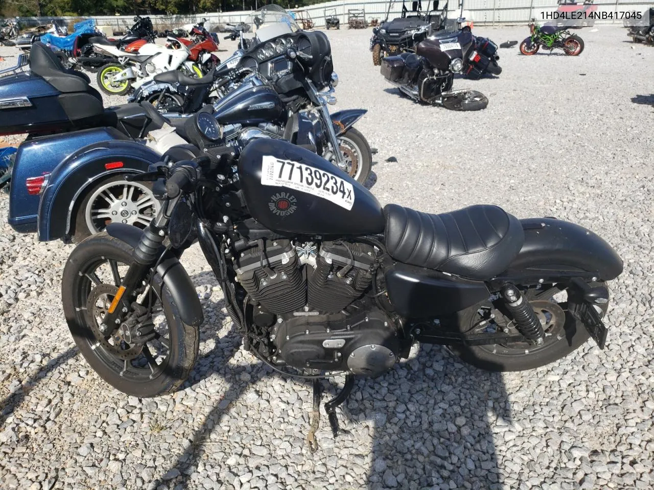 2022 Harley-Davidson Xl883 N VIN: 1HD4LE214NB417045 Lot: 77139234