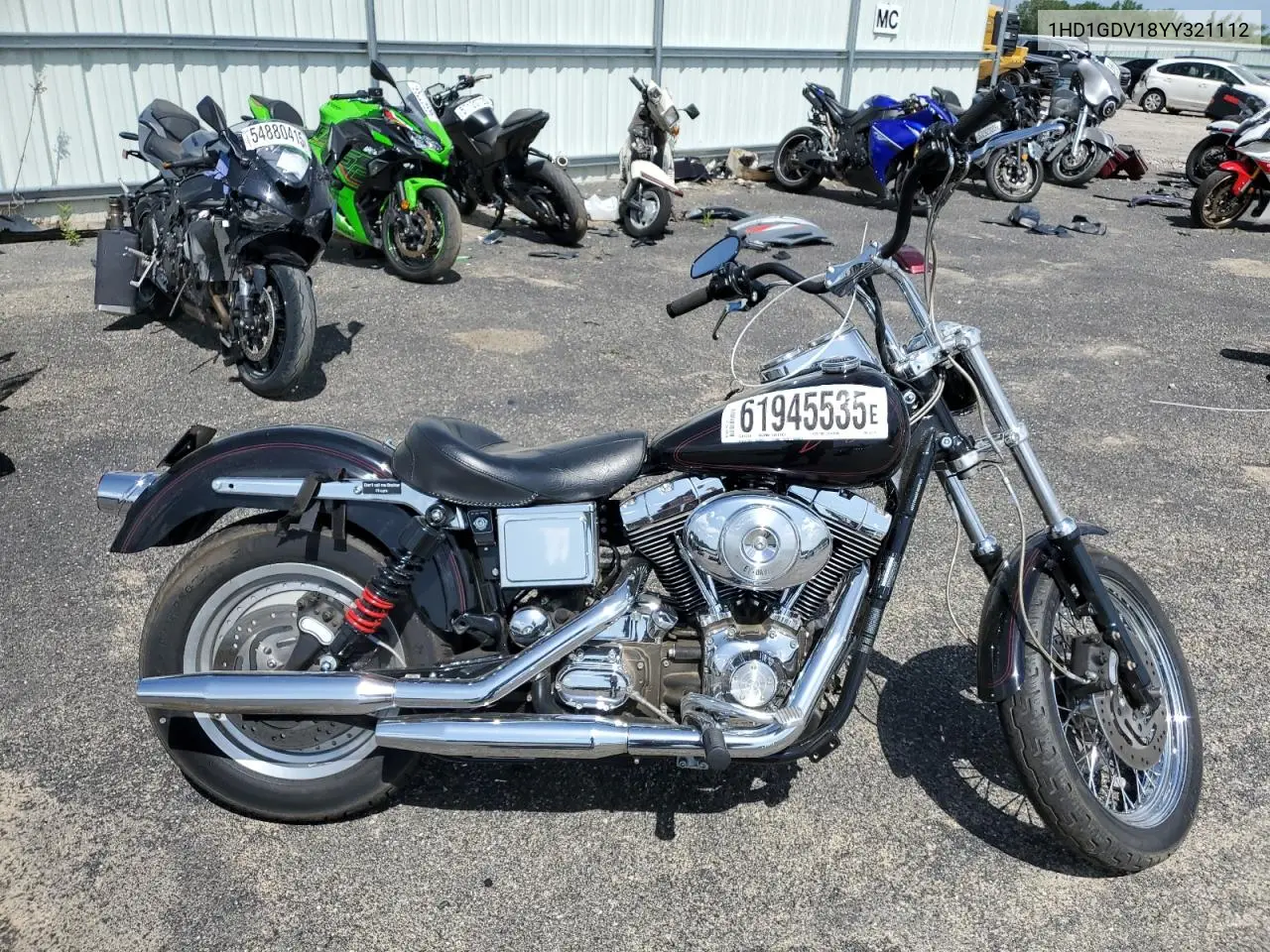 2000 Harley-Davidson Fxdl VIN: 1HD1GDV18YY321112 Lot: 61945535