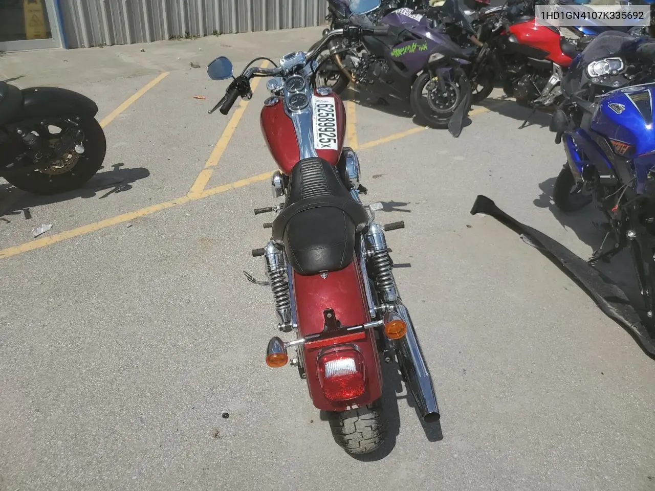 2007 Harley-Davidson Fxdl VIN: 1HD1GN4107K335692 Lot: 62589925