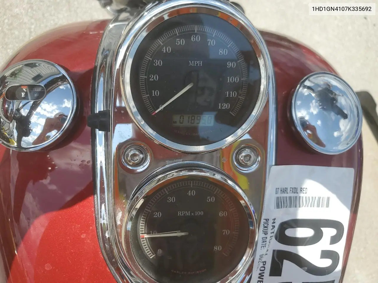 2007 Harley-Davidson Fxdl VIN: 1HD1GN4107K335692 Lot: 62589925