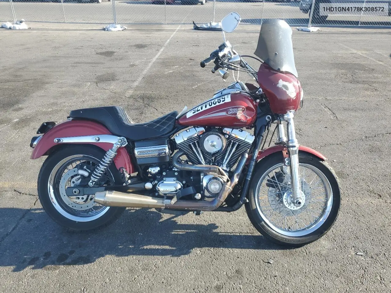 2008 Harley-Davidson Fxdl VIN: 1HD1GN4178K308572 Lot: 58294475