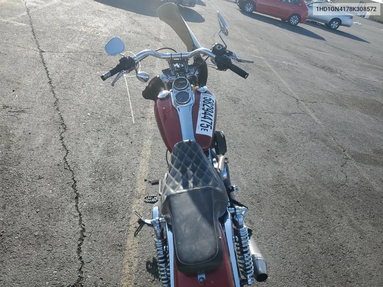 2008 Harley-Davidson Fxdl VIN: 1HD1GN4178K308572 Lot: 58294475