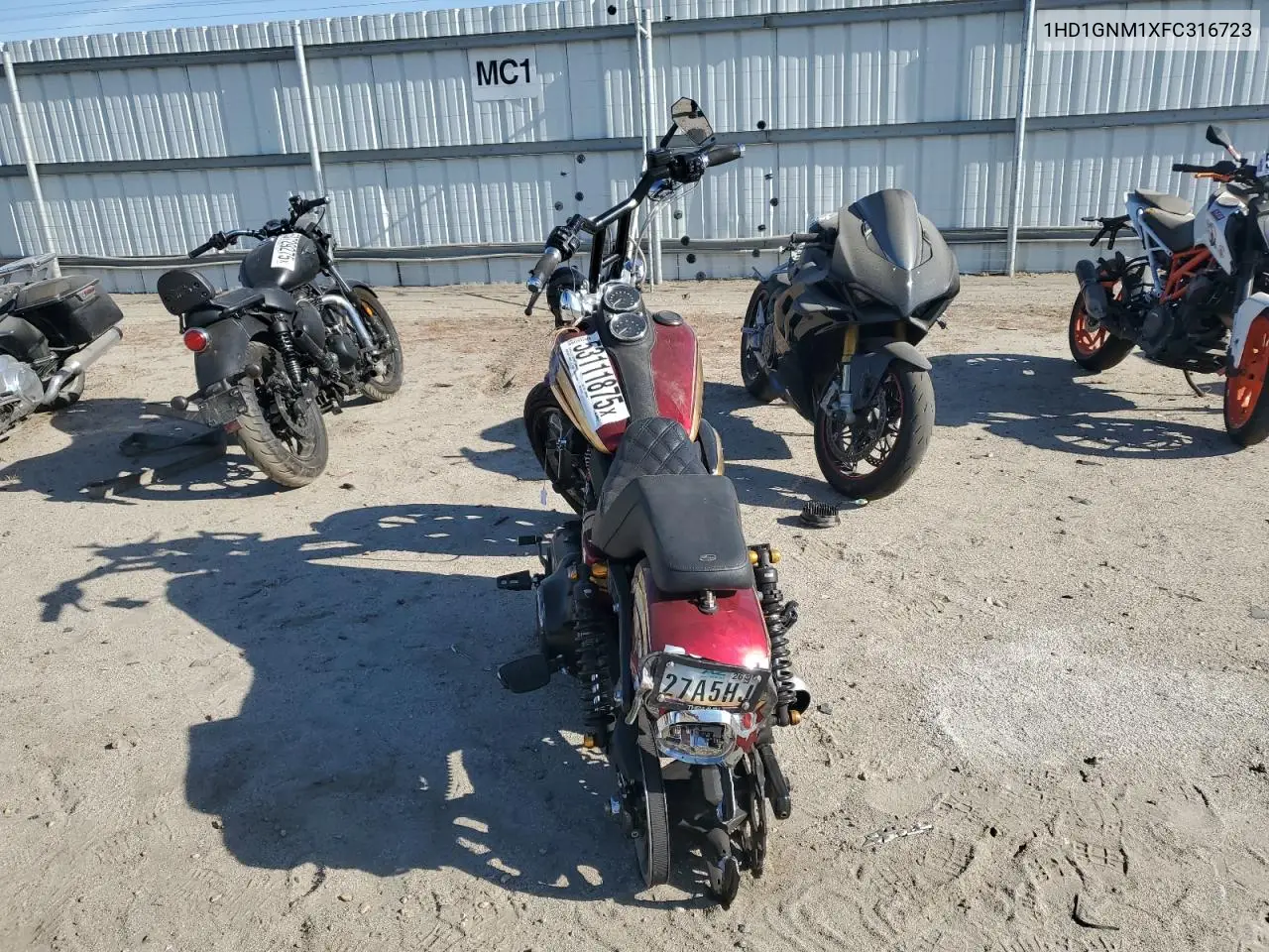2015 Harley-Davidson Fxdl Dyna Low Rider VIN: 1HD1GNM1XFC316723 Lot: 53111875