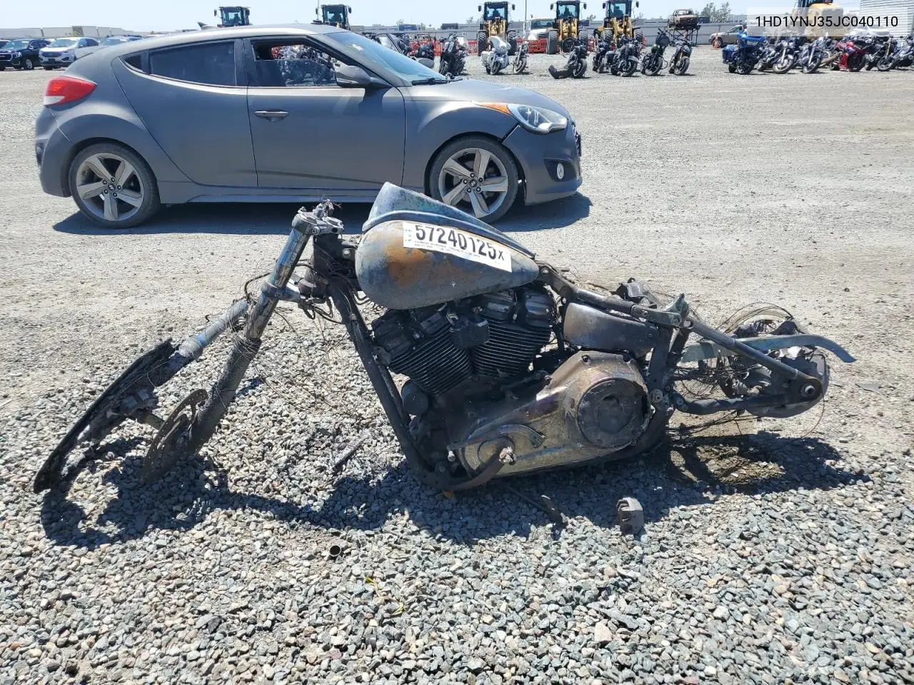 2018 Harley-Davidson Fxlr Low Rider VIN: 1HD1YNJ35JC040110 Lot: 57240125