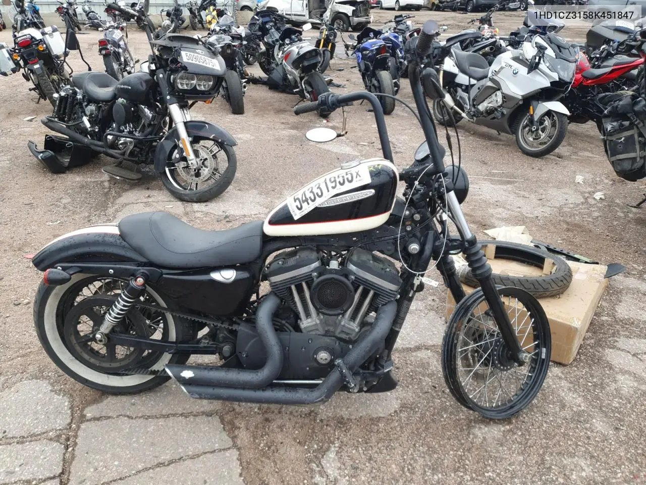 2008 Harley-Davidson Xl1200 N VIN: 1HD1CZ3158K451847 Lot: 54331955