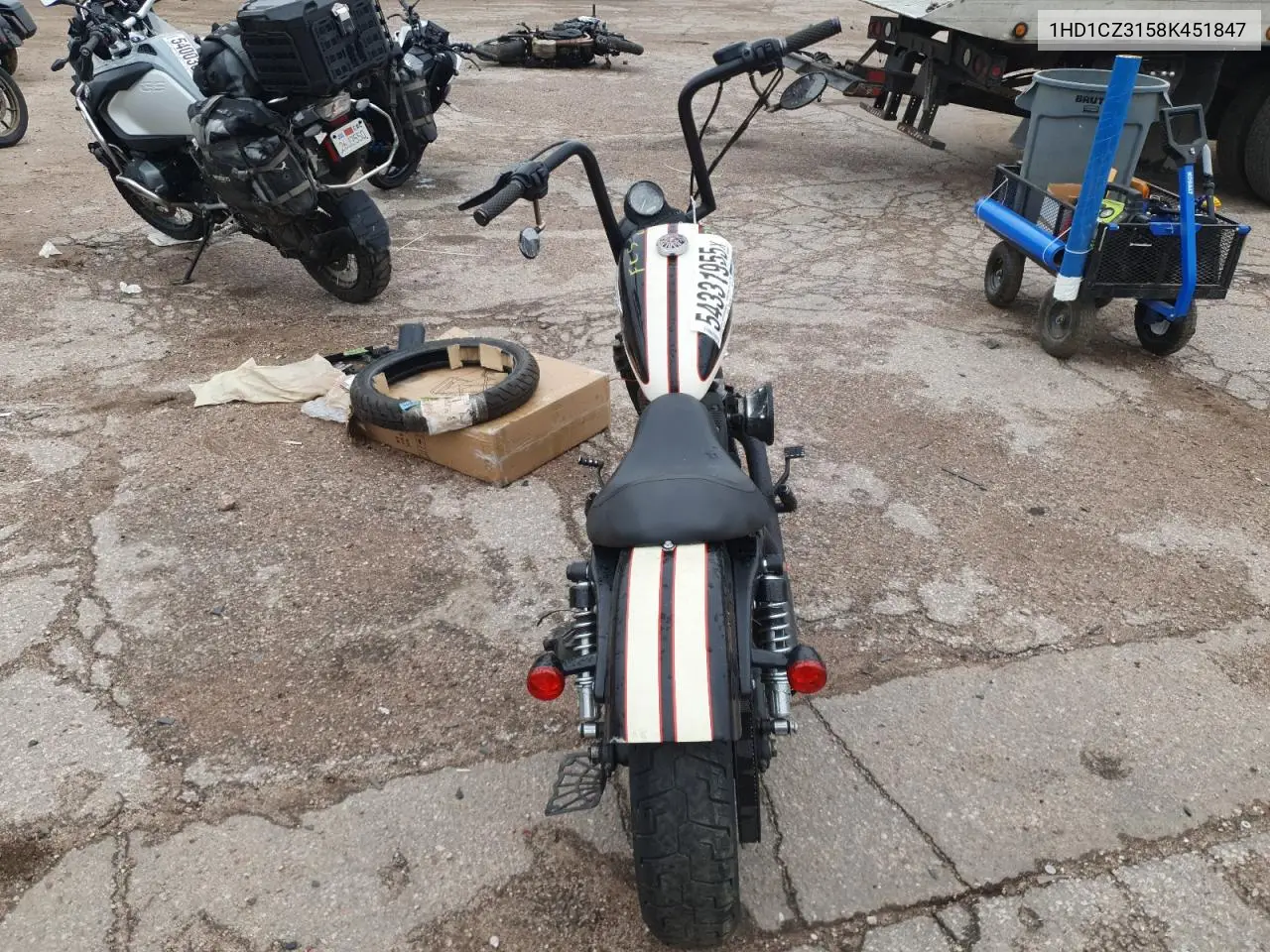 2008 Harley-Davidson Xl1200 N VIN: 1HD1CZ3158K451847 Lot: 54331955