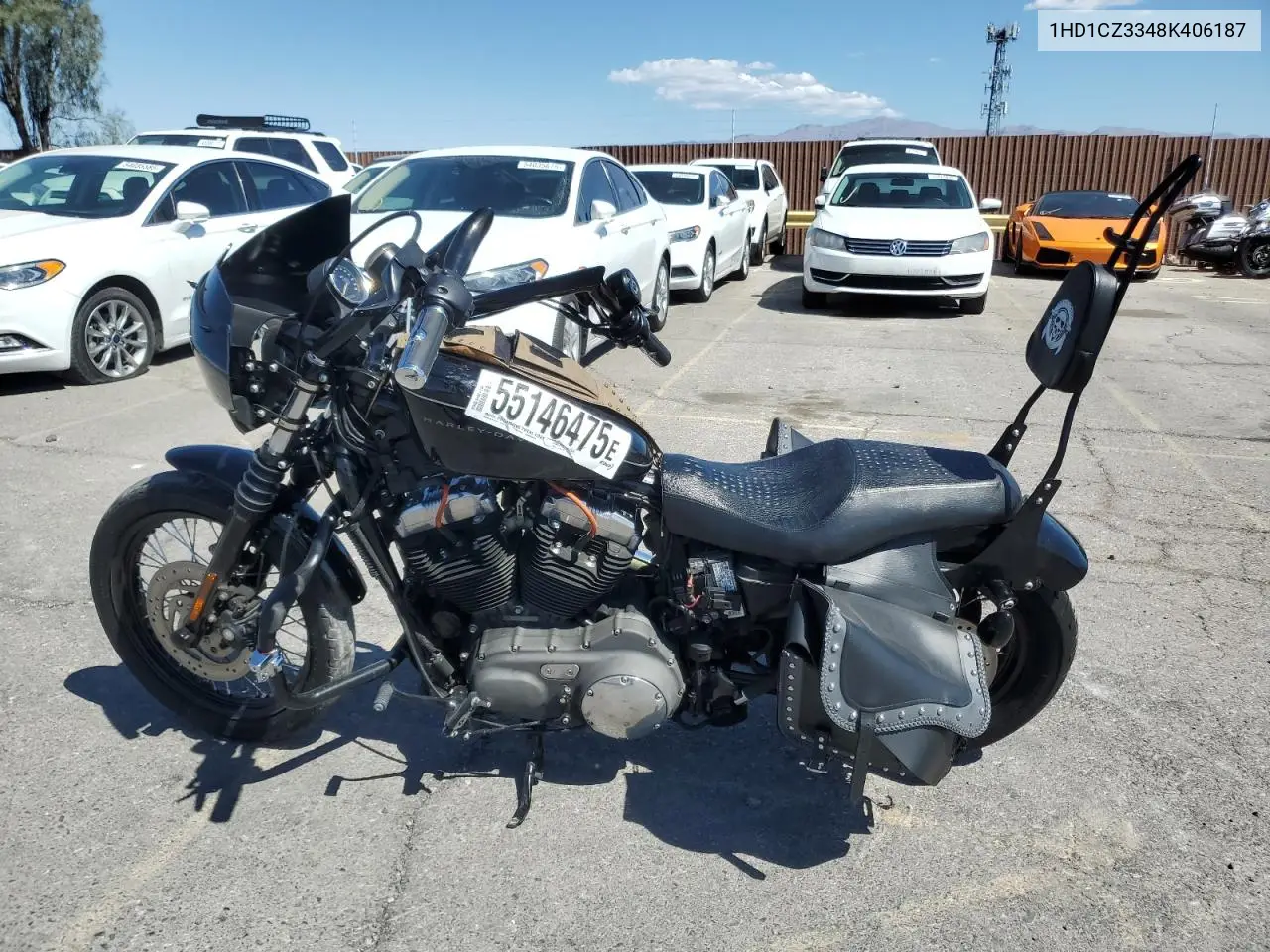 2008 Harley-Davidson Xl1200 N California VIN: 1HD1CZ3348K406187 Lot: 55146475