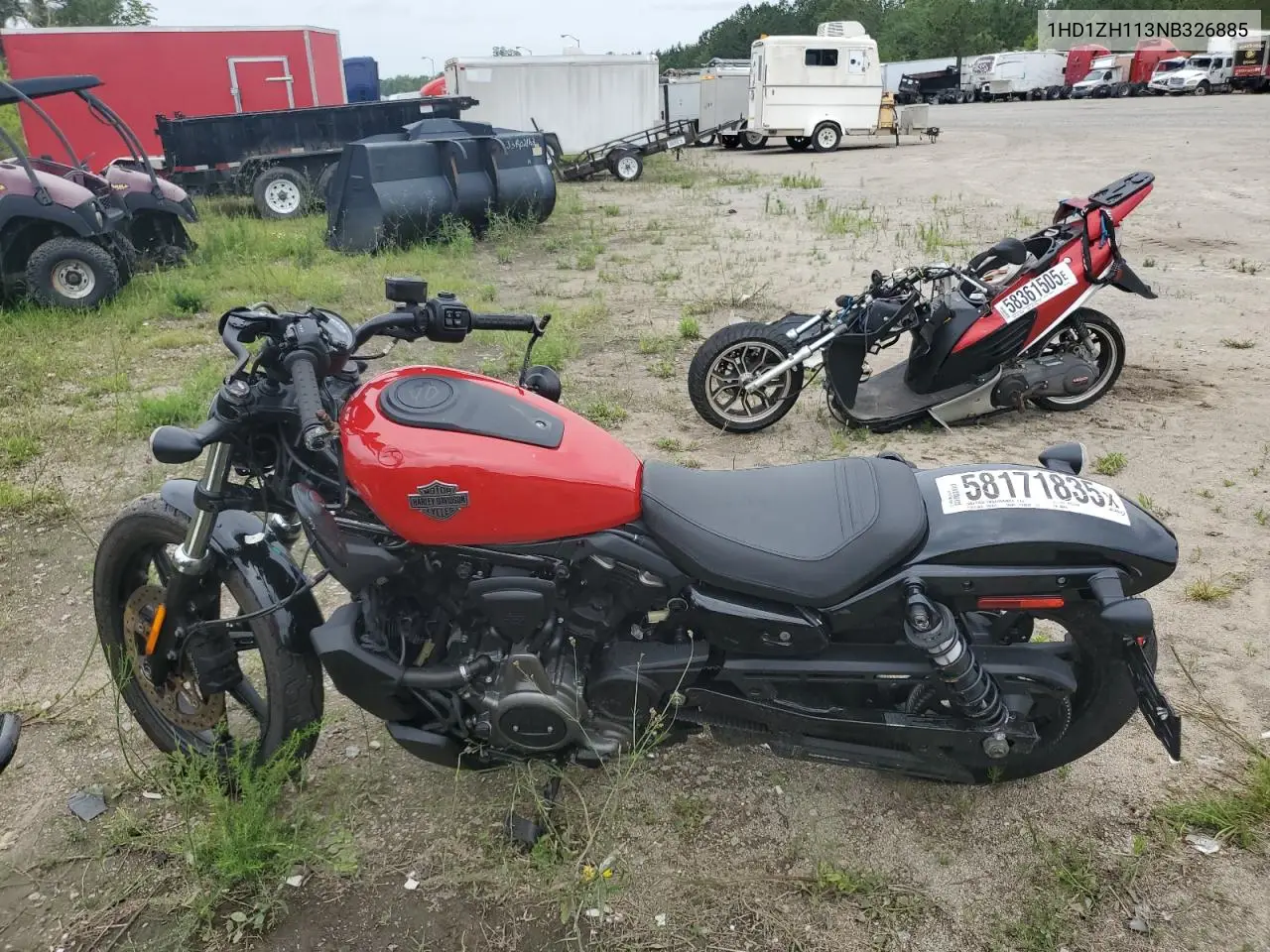 2022 Harley-Davidson Rh975 VIN: 1HD1ZH113NB326885 Lot: 58171835