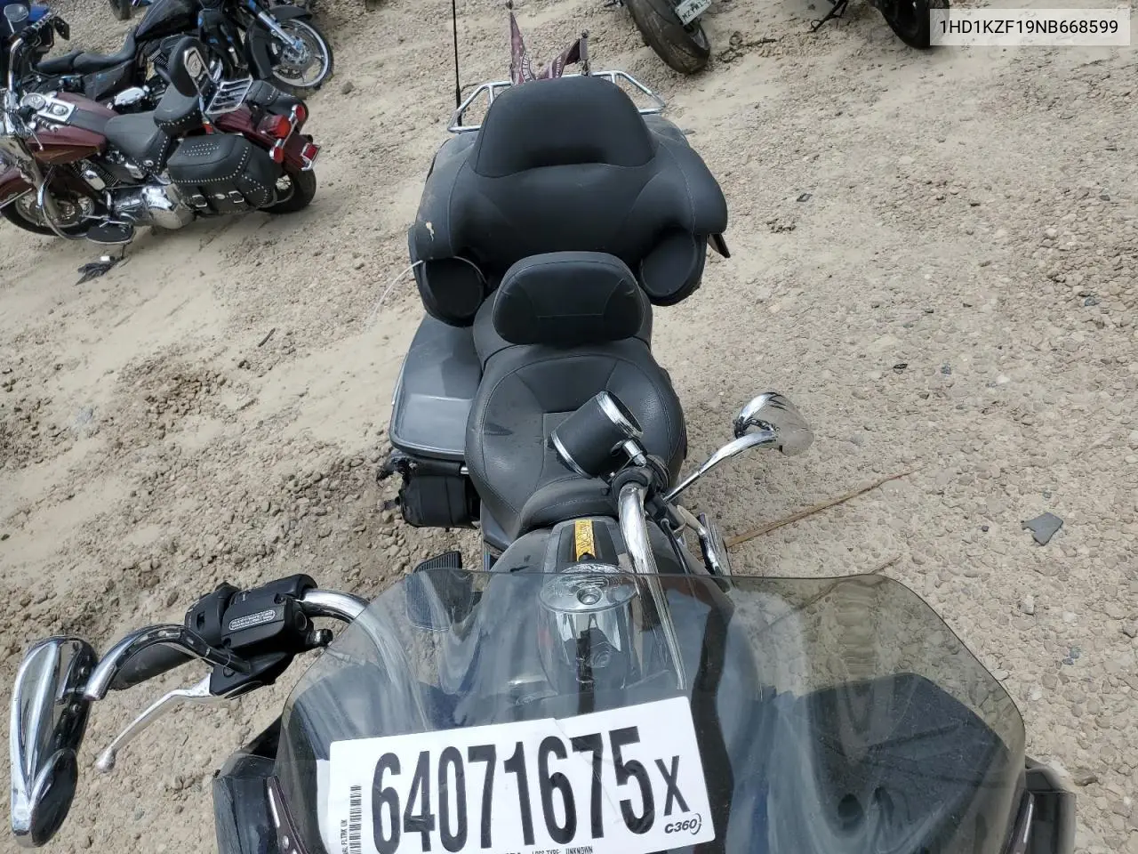 2022 Harley-Davidson Fltrk VIN: 1HD1KZF19NB668599 Lot: 64071675