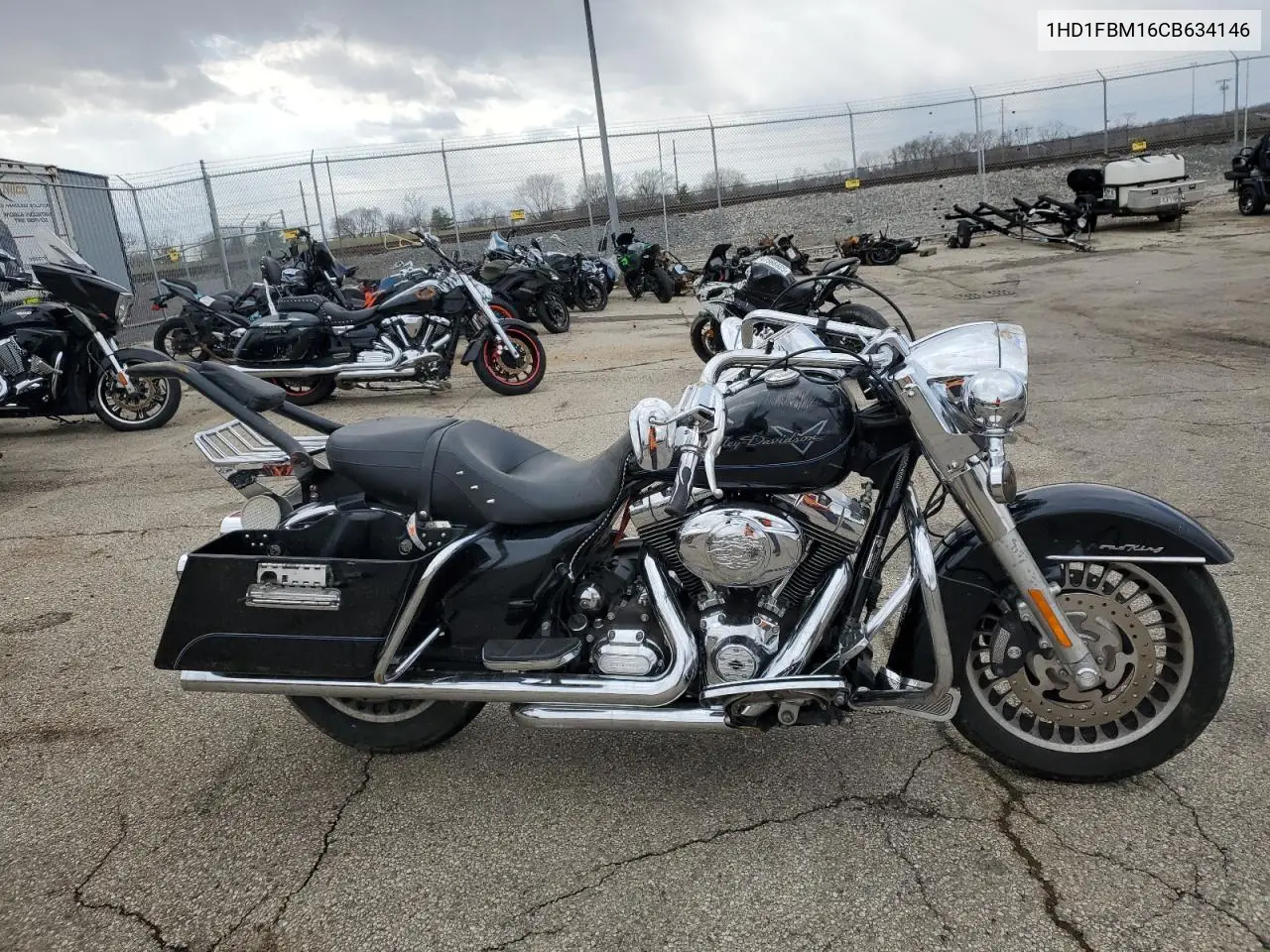 2012 Harley-Davidson Flhr Road King VIN: 1HD1FBM16CB634146 Lot: 49690005