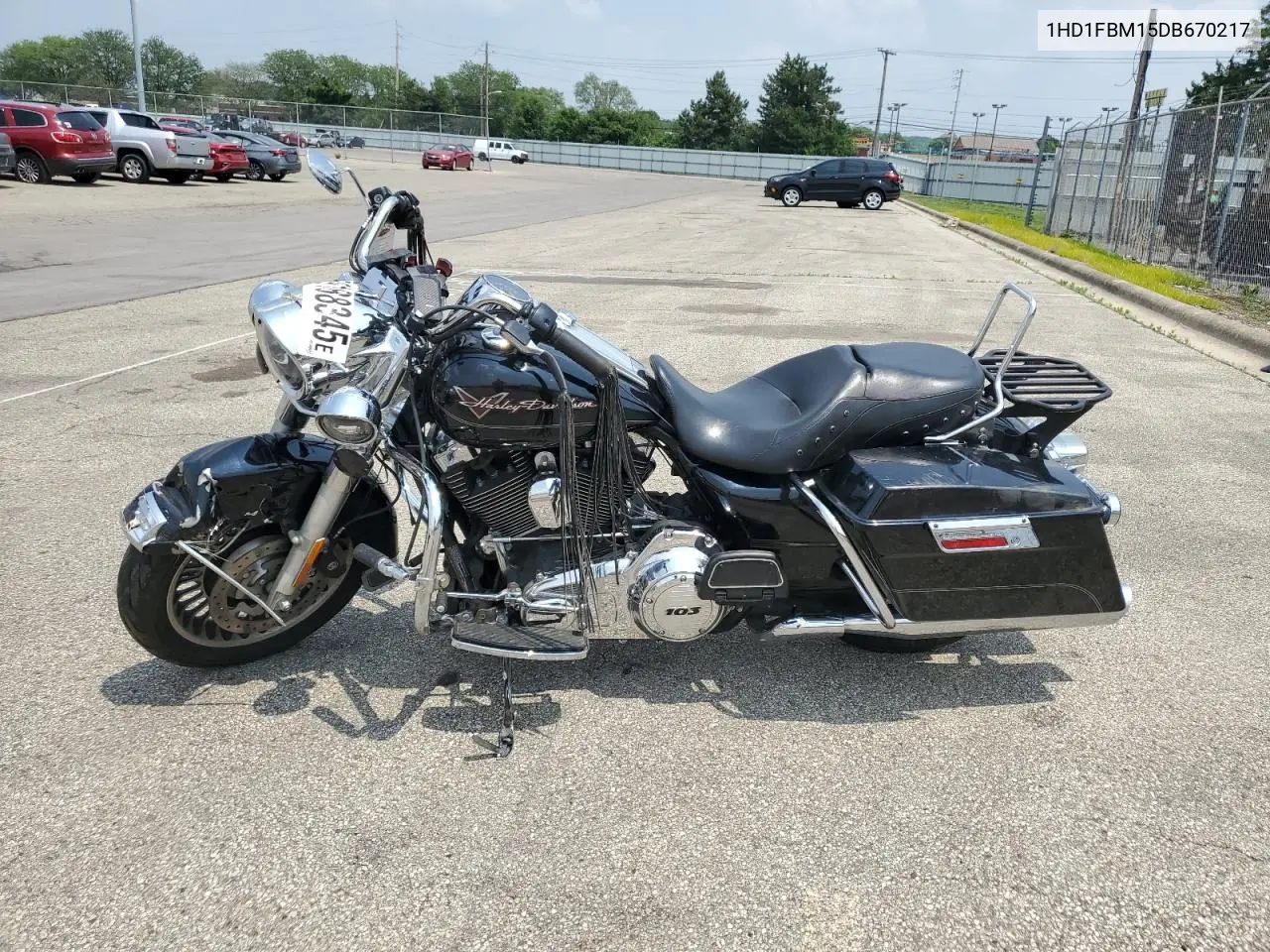 2013 Harley-Davidson Flhr Road King VIN: 1HD1FBM15DB670217 Lot: 59188345