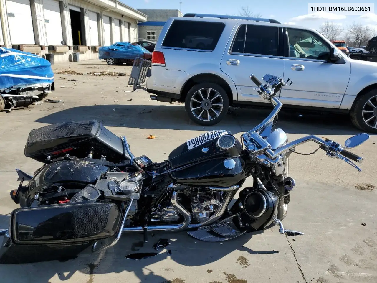 2014 Harley-Davidson Flhr Road King VIN: 1HD1FBM16EB603661 Lot: 49279085