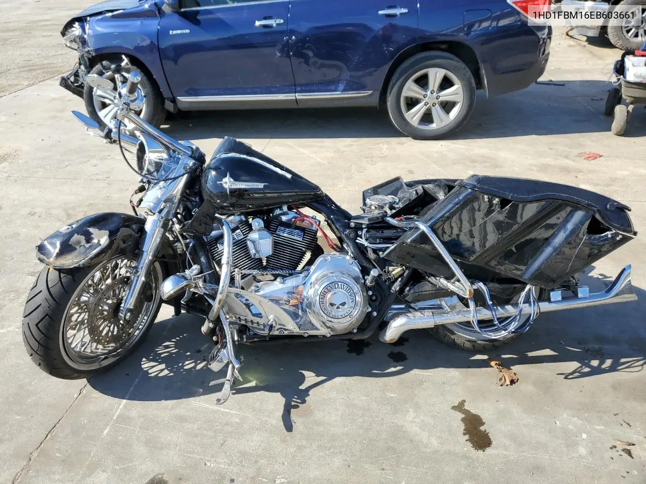 2014 Harley-Davidson Flhr Road King VIN: 1HD1FBM16EB603661 Lot: 49279085