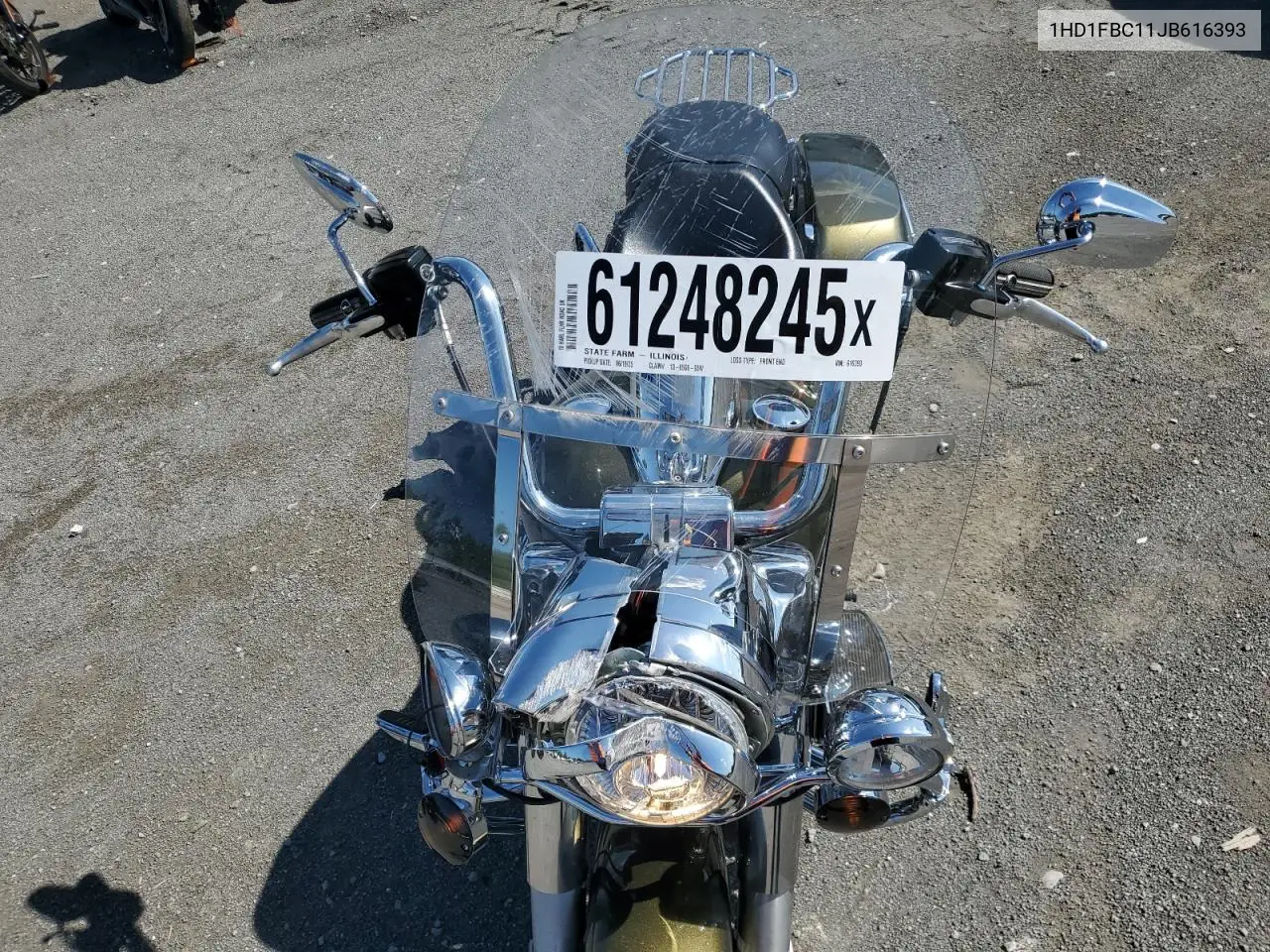 2018 Harley-Davidson Flhr Road King VIN: 1HD1FBC11JB616393 Lot: 61248245
