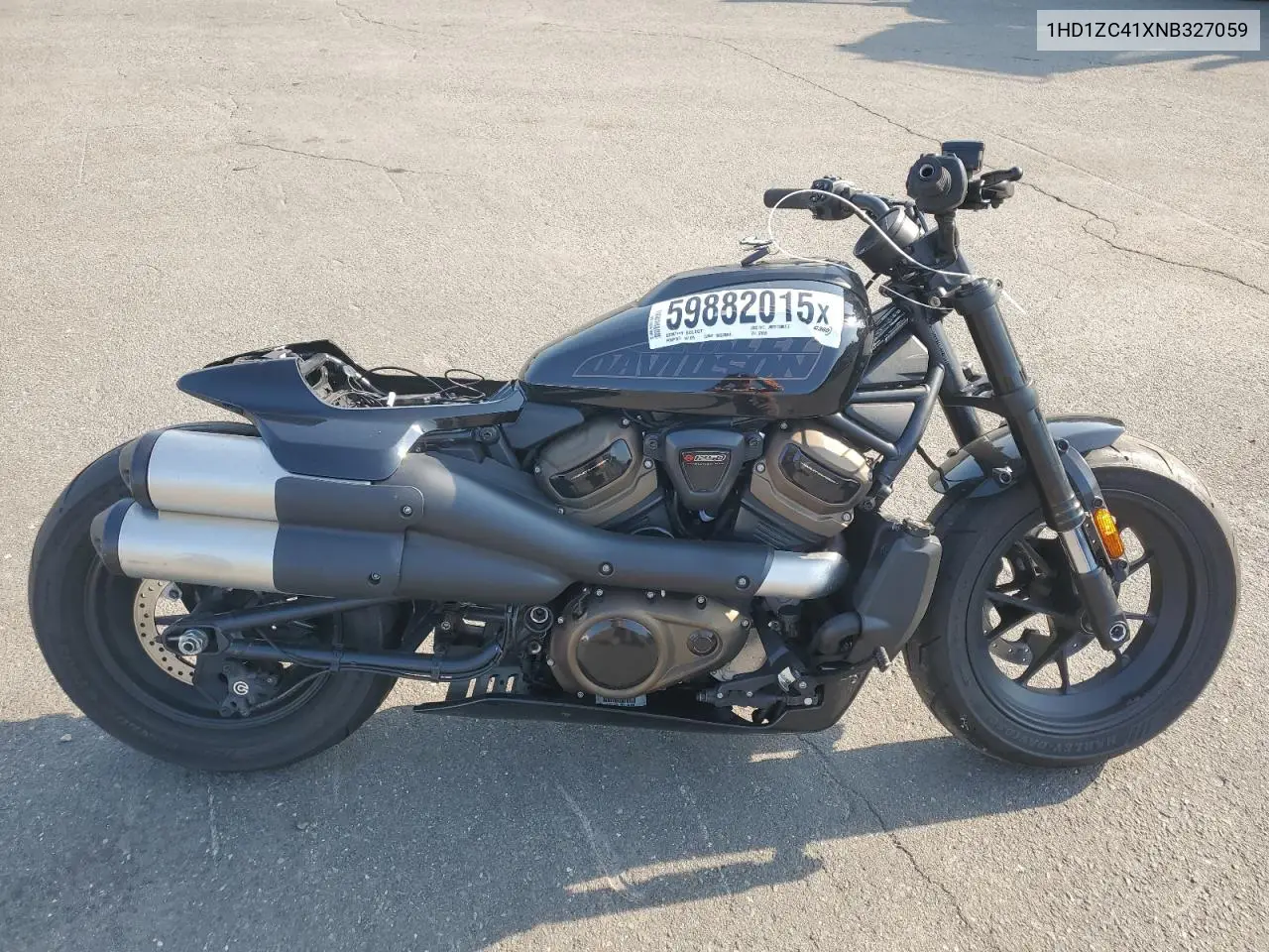 2022 Harley-Davidson Rh1250 S VIN: 1HD1ZC41XNB327059 Lot: 59882015