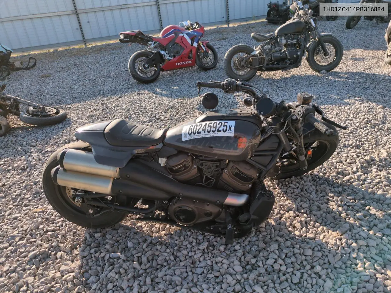 2023 Harley-Davidson Rh1250 S VIN: 1HD1ZC414PB316884 Lot: 60245925
