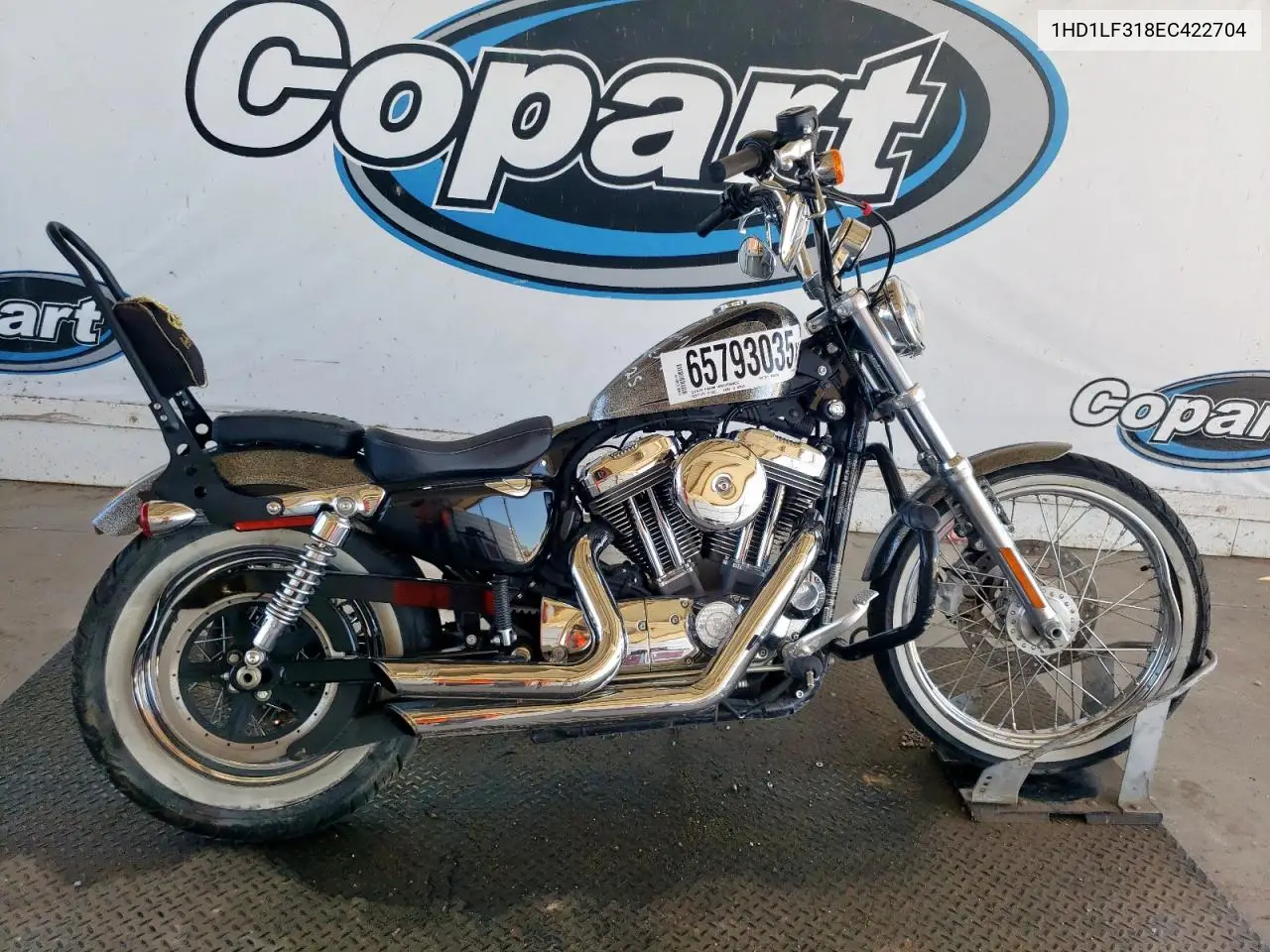 2014 Harley-Davidson Xl1200 V VIN: 1HD1LF318EC422704 Lot: 65793035