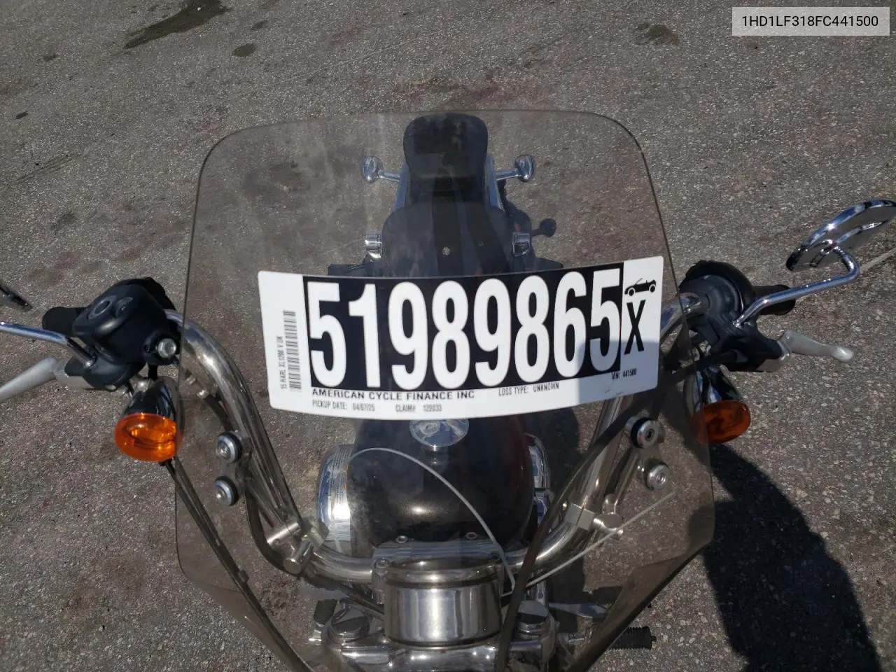 2015 Harley-Davidson Xl1200 V VIN: 1HD1LF318FC441500 Lot: 51989865
