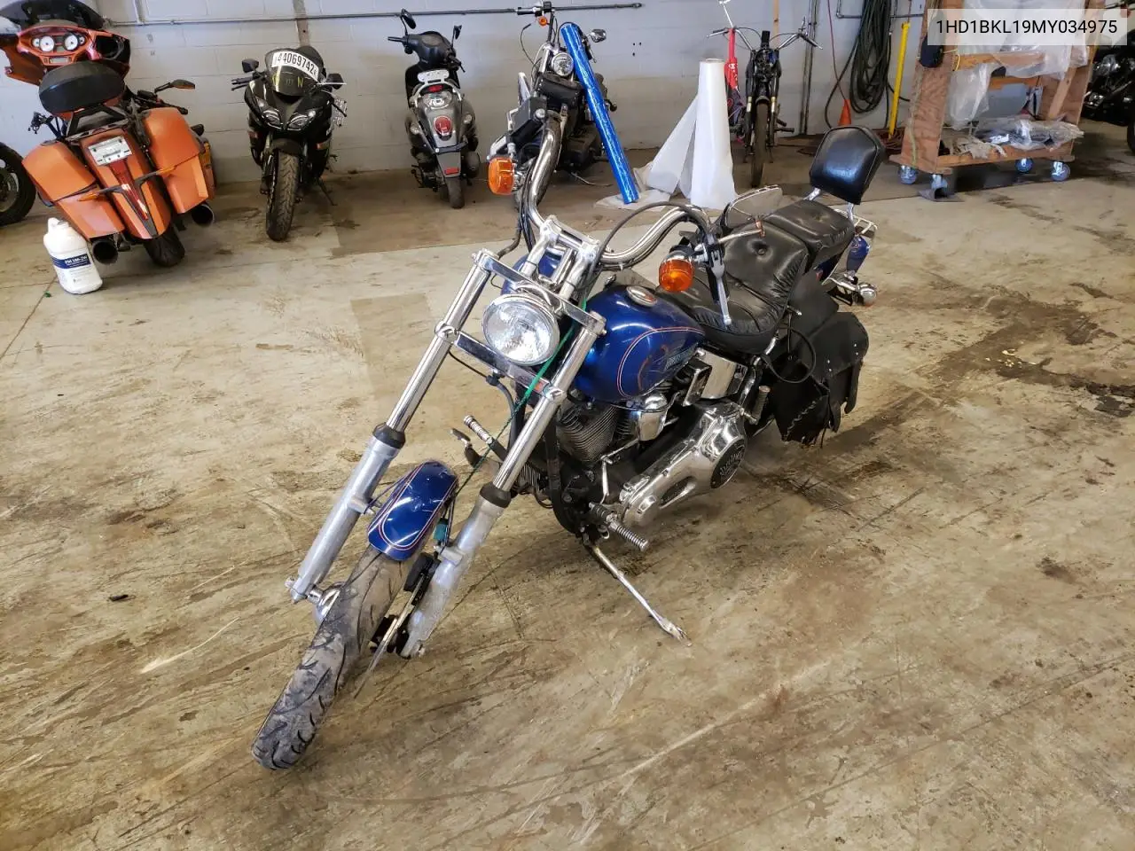 1991 Harley-Davidson Fxst Custom VIN: 1HD1BKL19MY034975 Lot: 46080422
