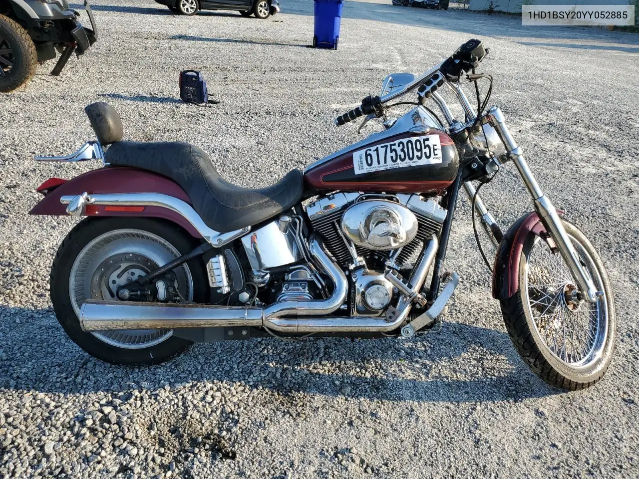 2000 Harley-Davidson Fxstd VIN: 1HD1BSY20YY052885 Lot: 61753095
