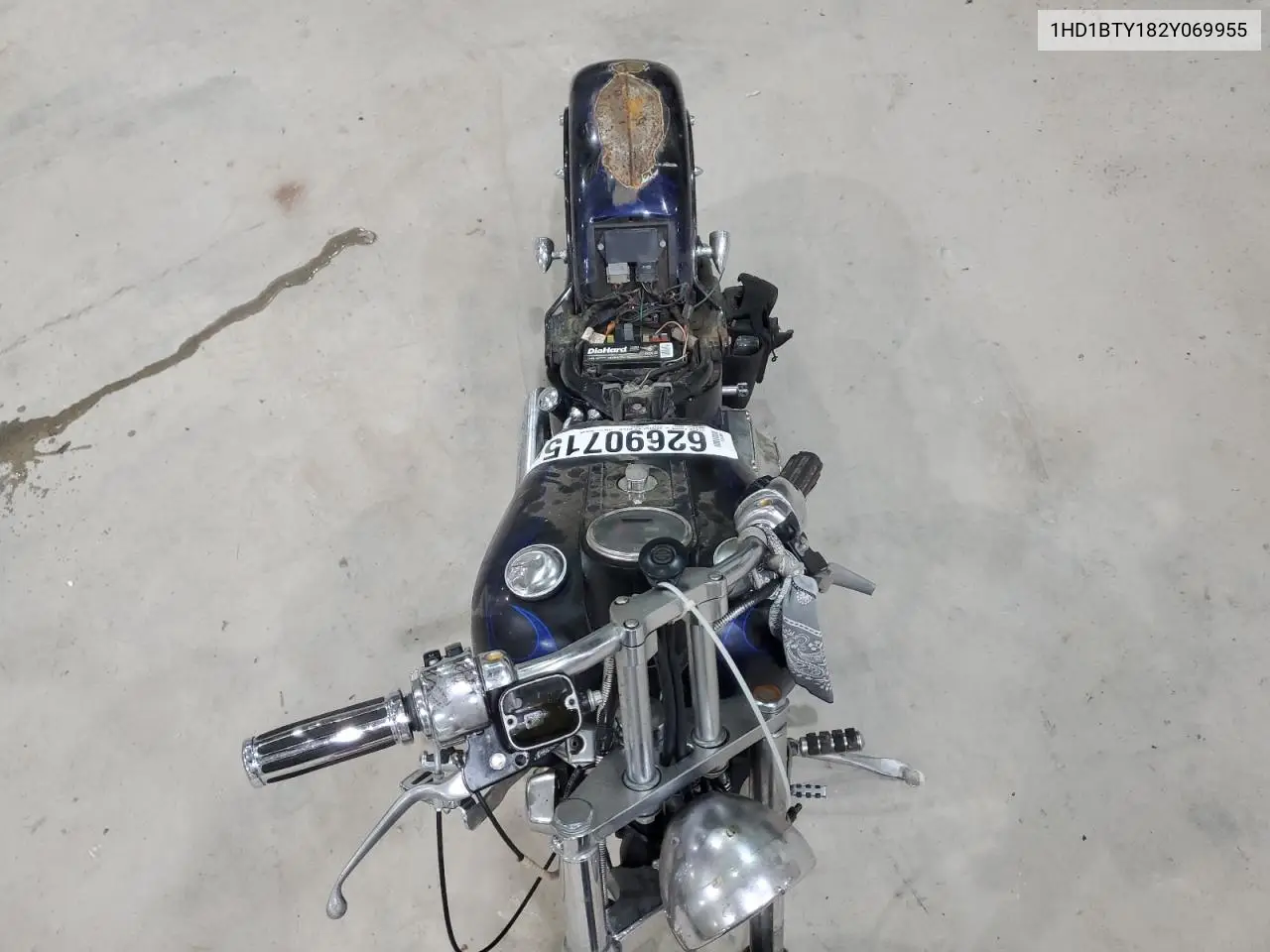 2002 Harley-Davidson Fxstb VIN: 1HD1BTY182Y069955 Lot: 62690715