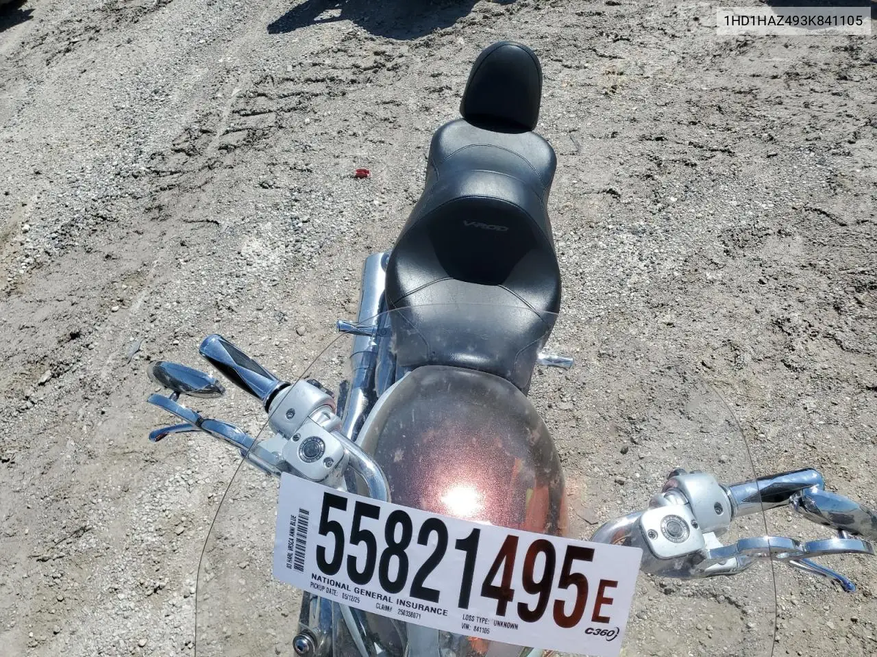 2003 Harley-Davidson Vrsca Anniversary VIN: 1HD1HAZ493K841105 Lot: 55821495