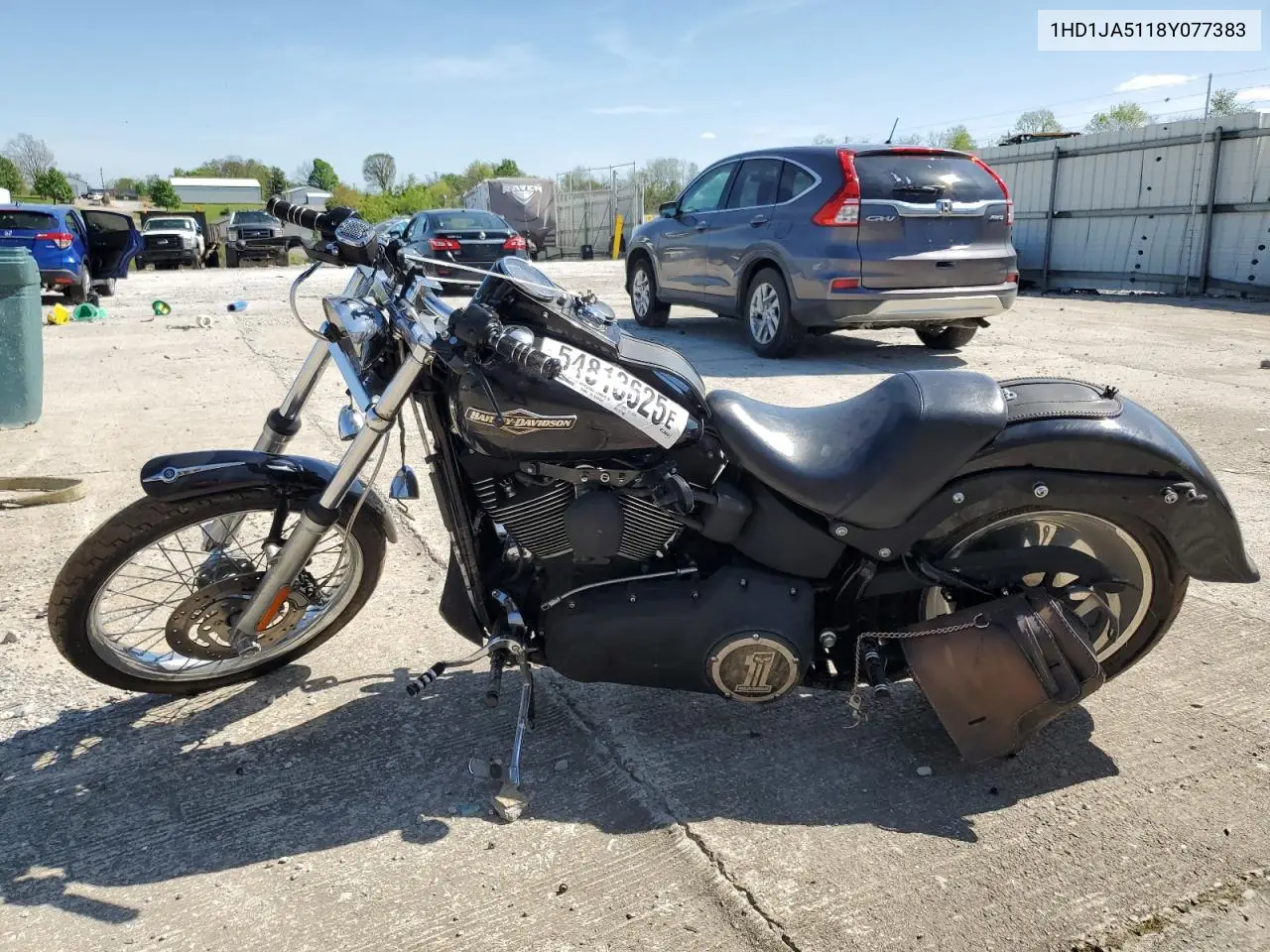2008 Harley-Davidson Fxstb VIN: 1HD1JA5118Y077383 Lot: 54813625