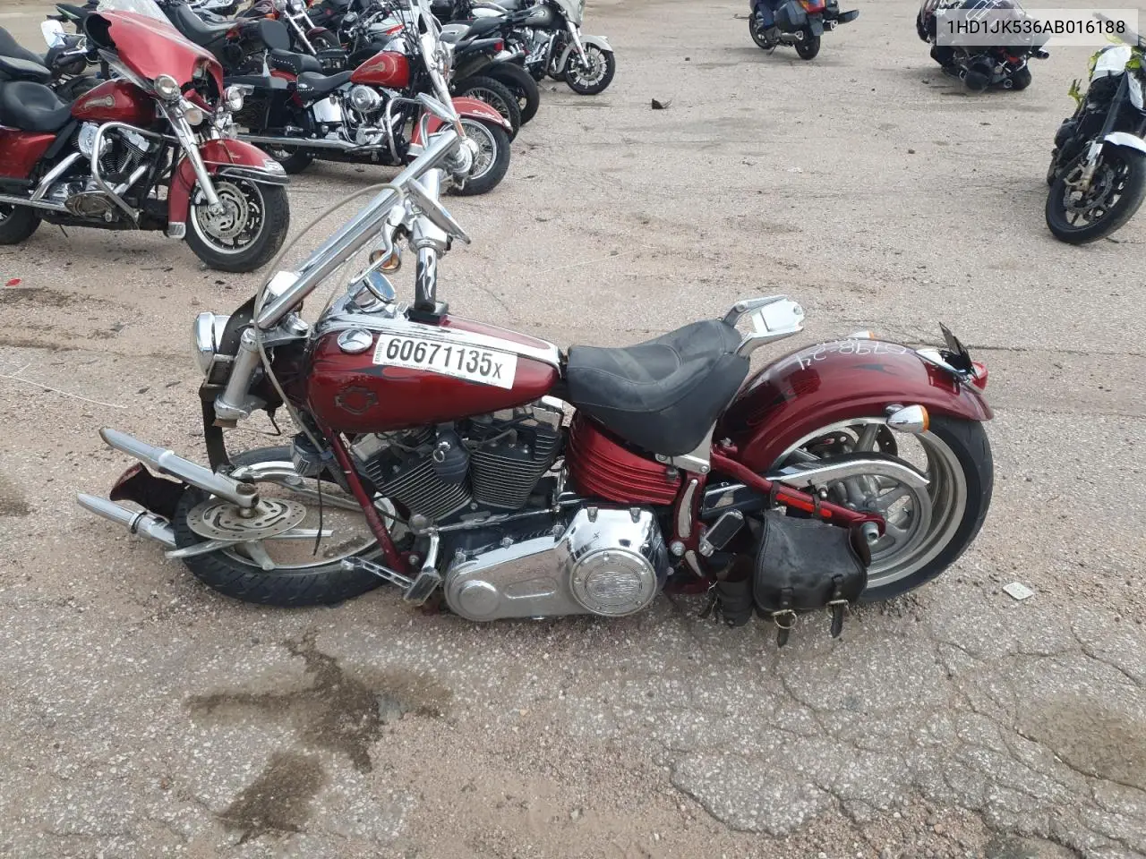 2010 Harley-Davidson Fxcwc VIN: 1HD1JK536AB016188 Lot: 60671135