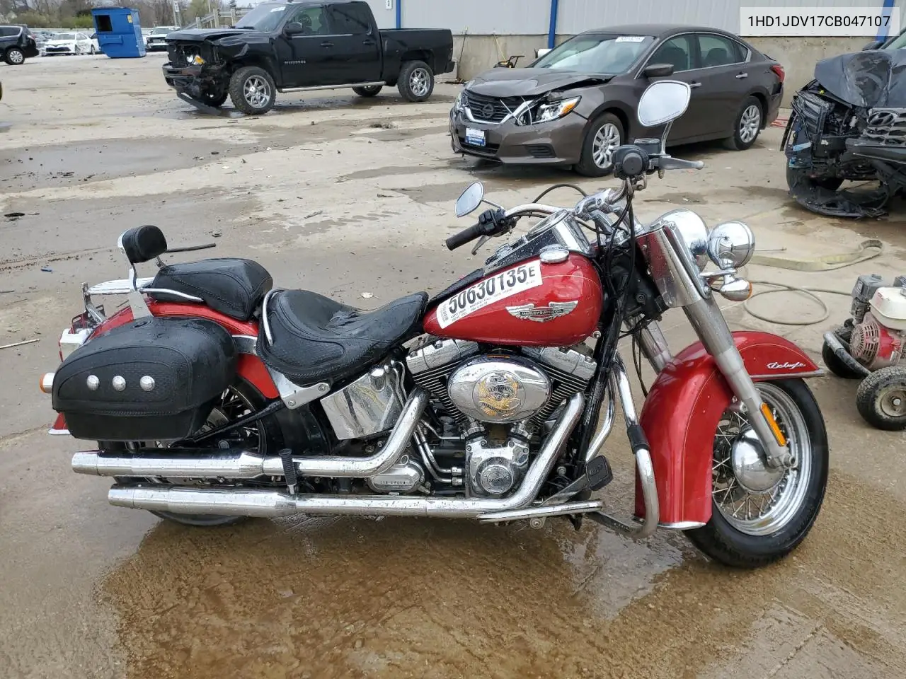 2012 Harley-Davidson Flstn Softail Deluxe VIN: 1HD1JDV17CB047107 Lot: 50630135
