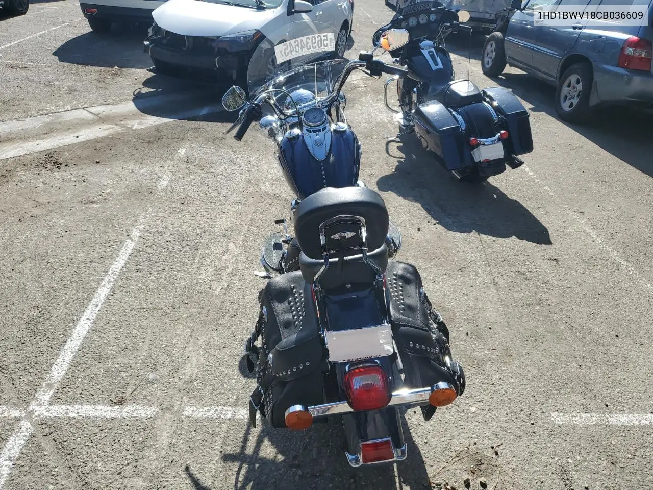 2012 Harley-Davidson Flstc Heritage Softail Classic VIN: 1HD1BWV18CB036609 Lot: 56934645