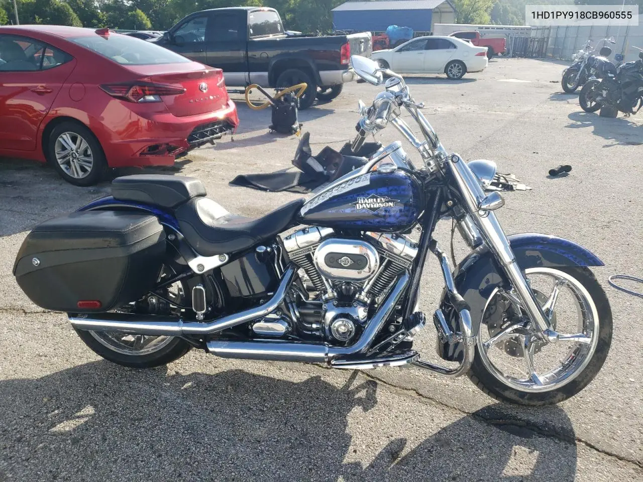 2012 Harley-Davidson Flstse3 Cvo Softail Convertible VIN: 1HD1PY918CB960555 Lot: 61949355